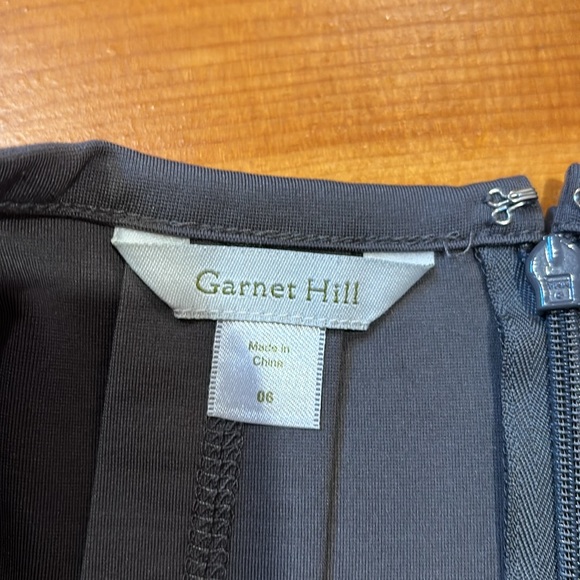 GARNET HILL 6 Gray Pleated Ponte Skirt - Picture 4 of 7